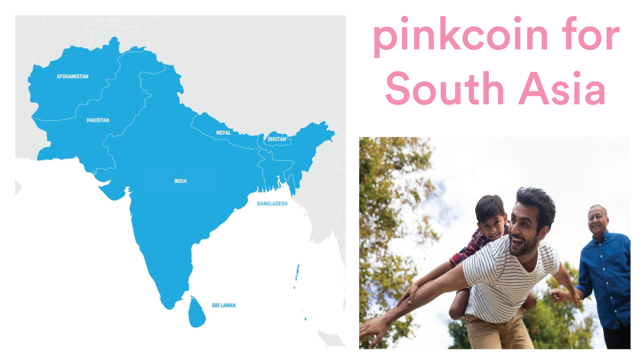 Pinkcoin for South Asia